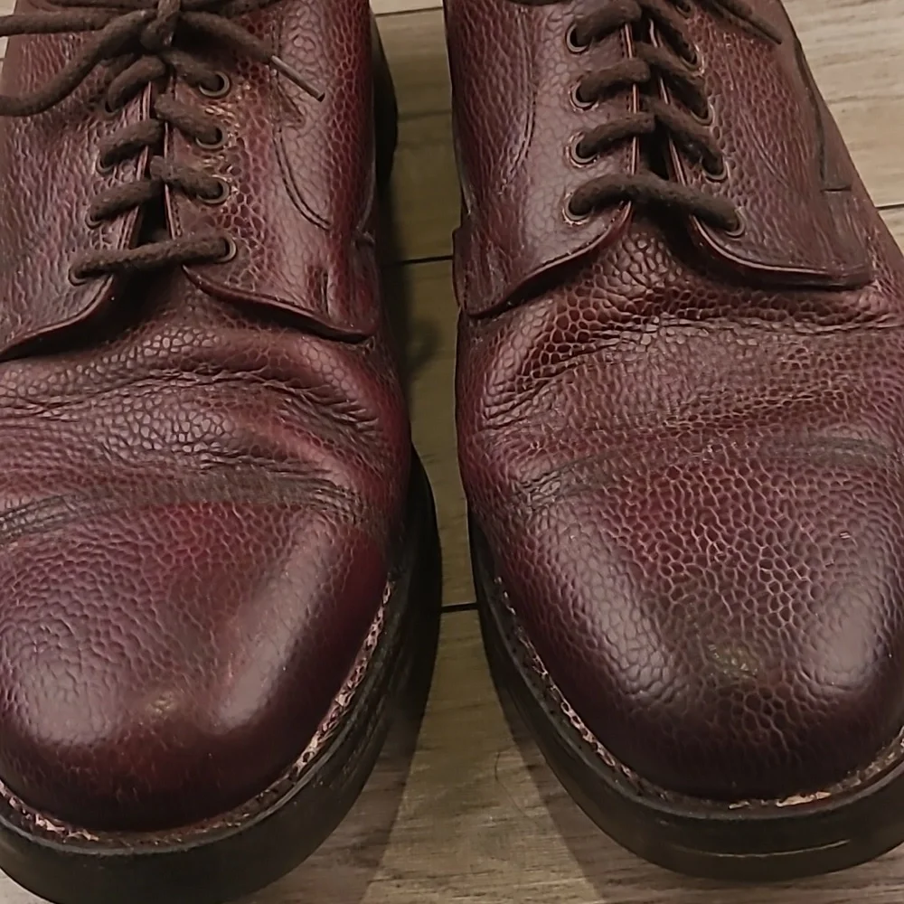 CHEANEY Cairngorm II Burgundy Leather Grain 10 F (EU) / 11 F US Derby Mens Shoes
